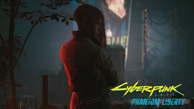 Cyberpunk 2077 Phantom Liberty screengrab with logo
