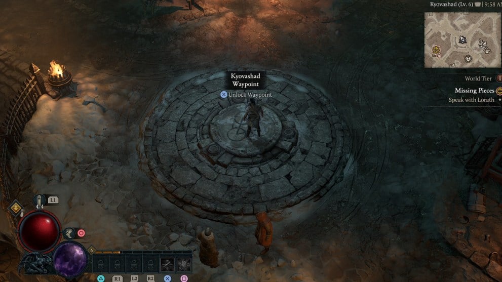 Kyovashad Waypoint in Diablo 4.