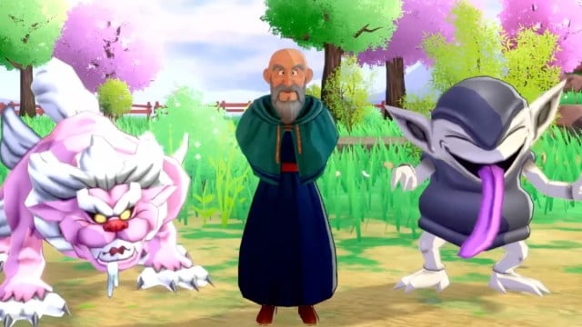 Dragon Quest Monsters Next to Old Man