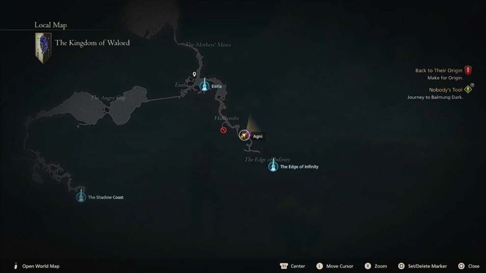 Agni Location in FF16.