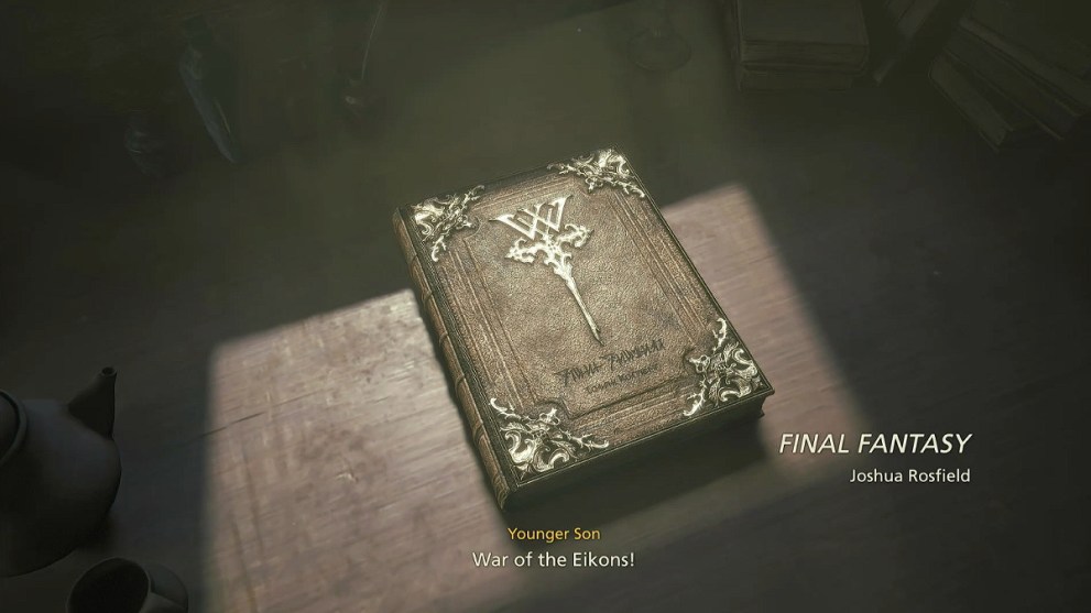 Final Fantasy Book Written By Joshua Rosfield in FF16.