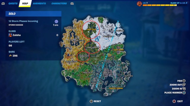 Possible Raptor Spawn Locations