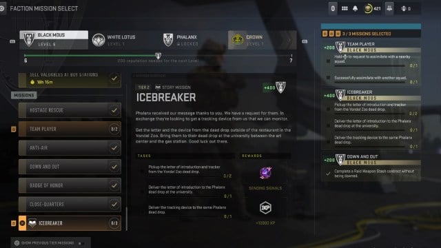 Icebreaker Mission in Warzone DMZ