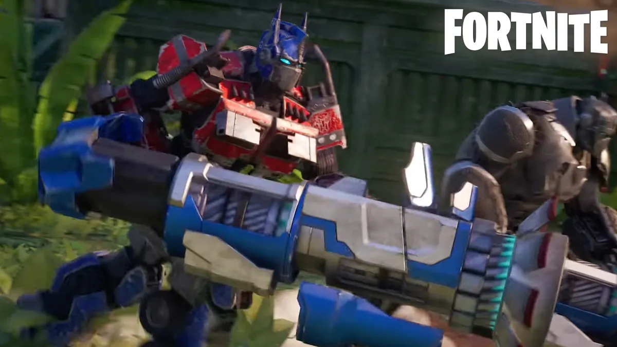 Optimus Prime Skin in Fortnite Chapter 4 Season 3 Trailer