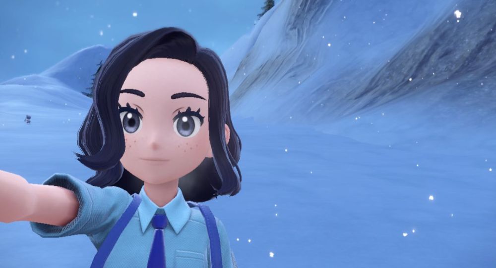 Summer uniform during the snow in Pokemon Scarlet & Violet