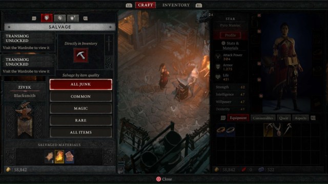 Diablo 4 Sell or Salvage: What Should You Do With Gear?