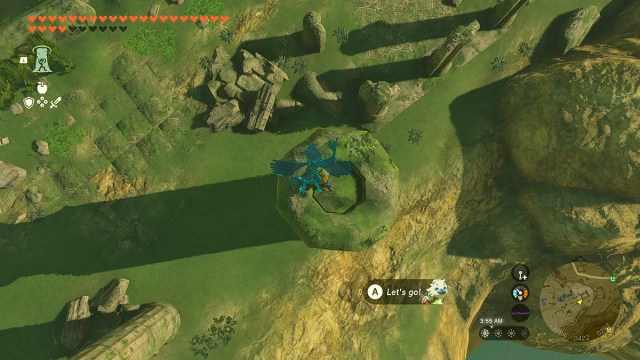 The Ancient Columns Cave Switch in Zelda TOTK.