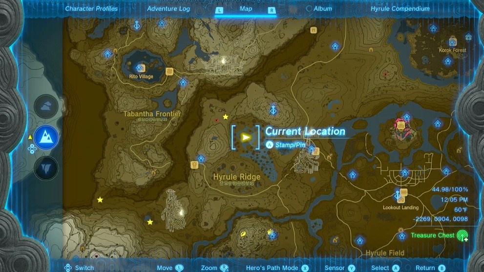 Mask of Awakening Location in Zelda TOTK.