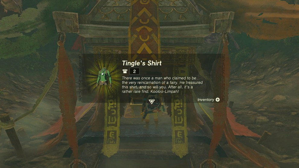Tingle's Shirt in Zelda TOTK.