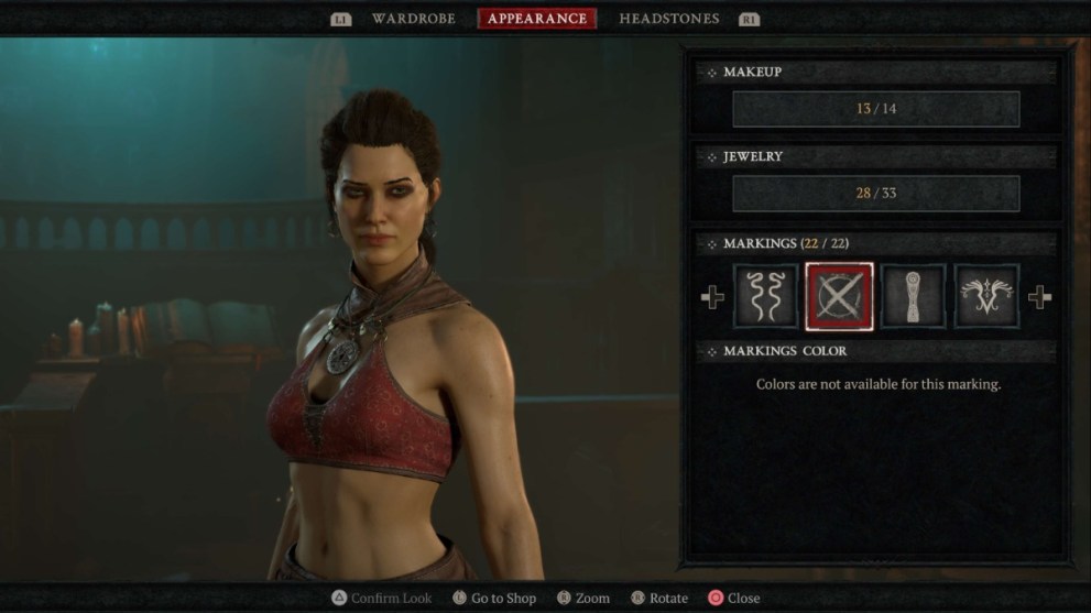 Changing appearance at the wardrobe in Diablo 4.