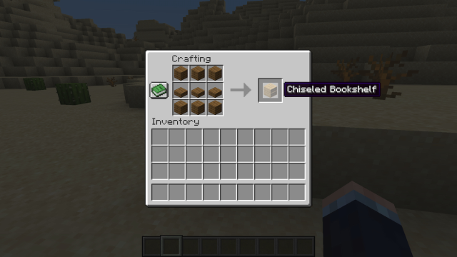 How To Make A Chiseled Bookshelf In Minecraft 1.20 (Crafting Recipe) in  2023