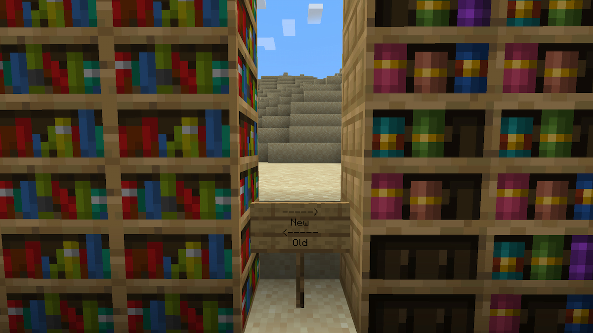 How to make chiseled bookshelves in minecraft trails and tales update 1.20