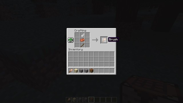 how to craft a brush in minecraft