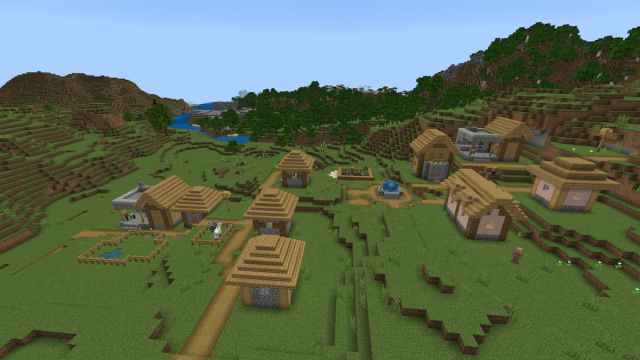 Two Blacksmith Villages Minecraft Seed 