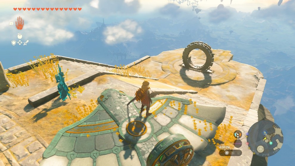 interact with the gikaku shrine, then the archway altar