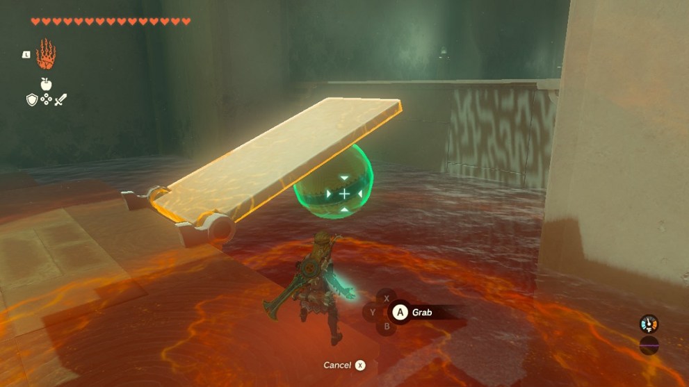 make the bridge buoyant with the yellow orb