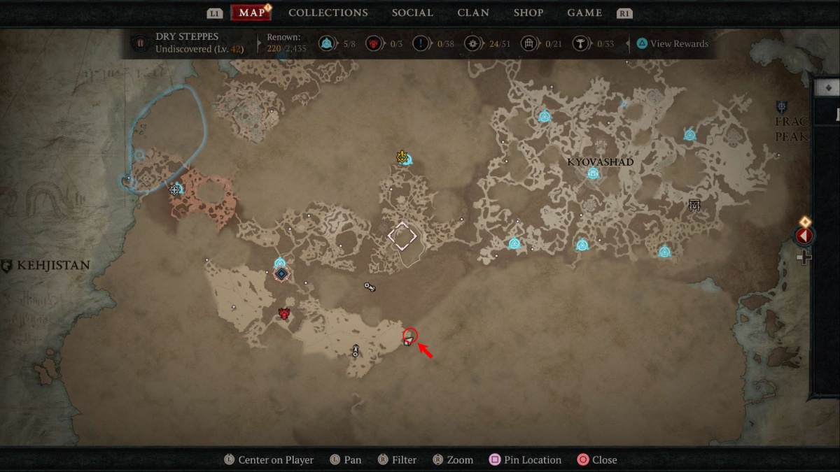 Where To Find Halls Of The Damned Location In Diablo 4 Twinfinite   Map 