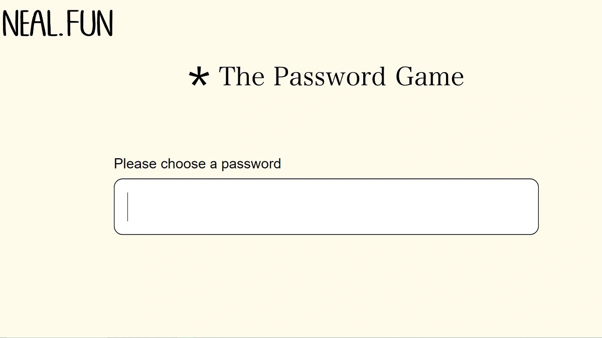 The Password Game will make you want to break your keyboard in the best way