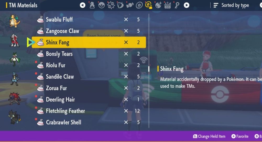 Pokemon Materials in Pokemon Scarlet & Violet