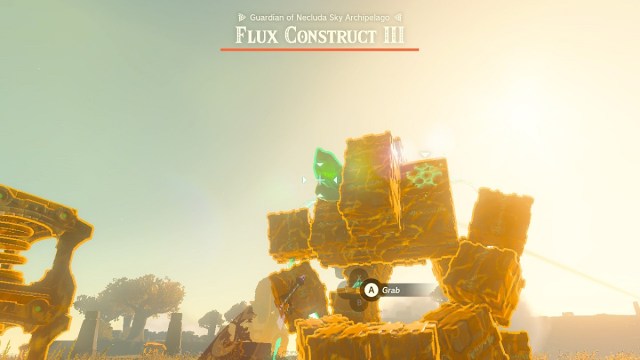 steal the shrine crystal from the flux contructs shoulder