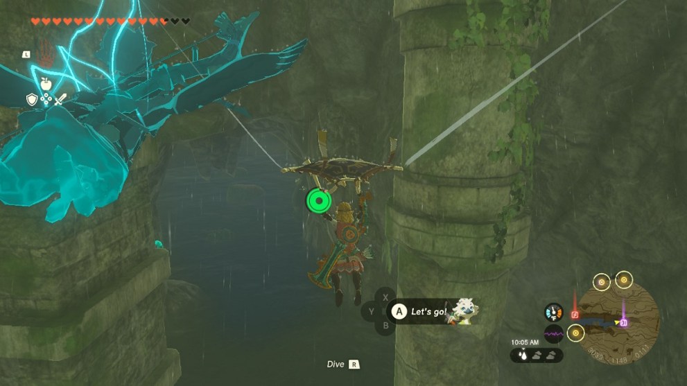 the entrance to lanayru road east cave