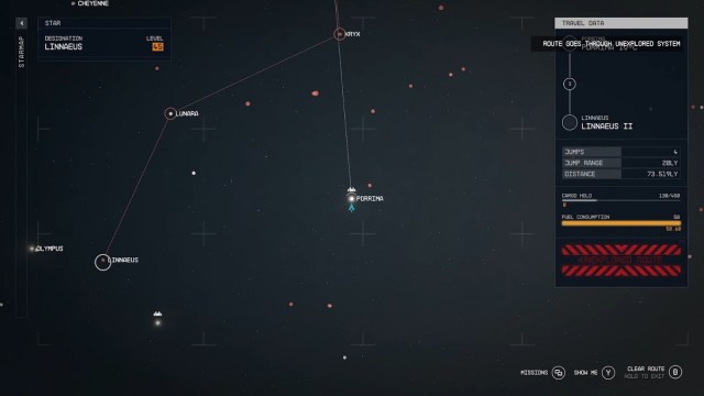 the navigation system in starfield
