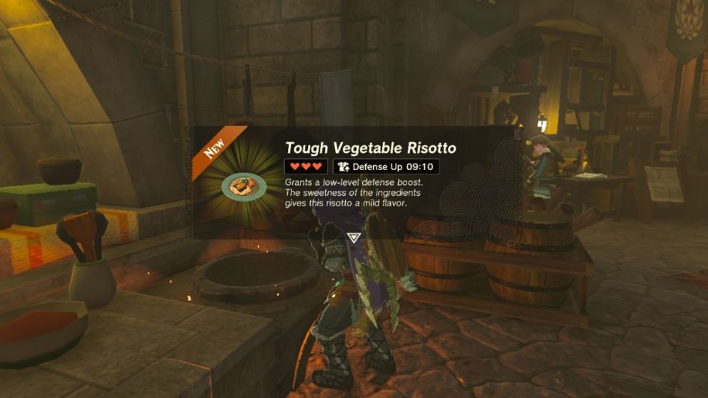 How to make Vegetable Risotto in Zelda: Tears of the Kingdom