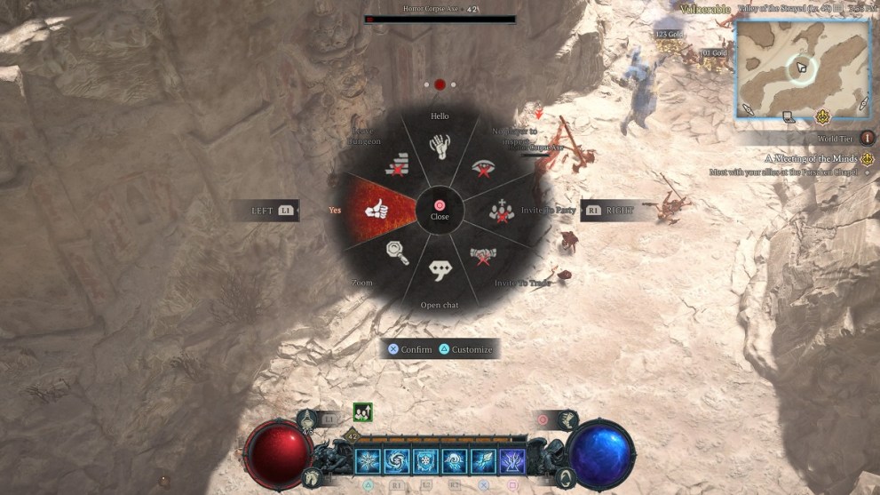 use the yes emote in front of the statue