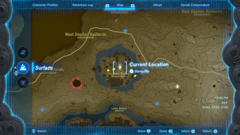 where to find thyphlo ruins skyview tower