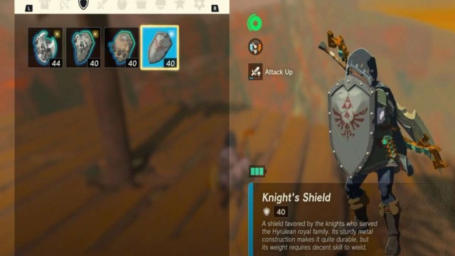 Zelda Tears of the Kingdom how to get the Knight's Shield