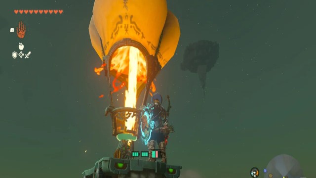 Zelda Tears of the Kingdom how to use hot air balloon to reach West Hebra Sage's Will