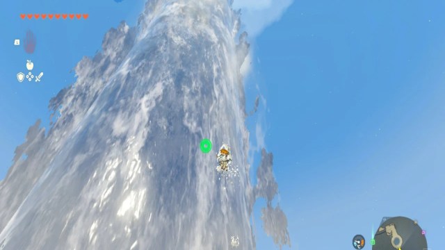 Zelda Tears of the Kingdom how to get up the waterfall using Zora Armor
