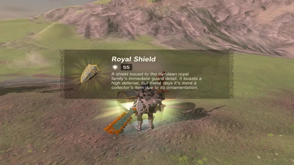 Zelda Tears of the Kingdom how to find the Royal Shield