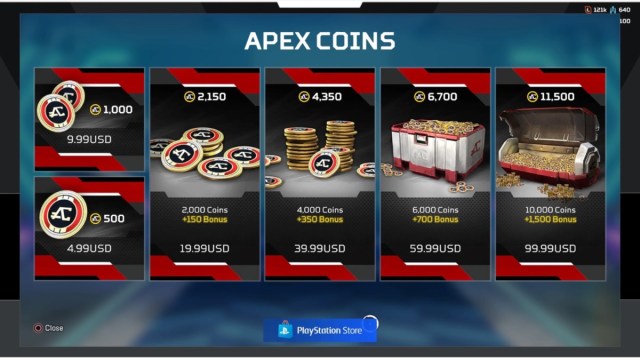 Apex Coins prices in USD