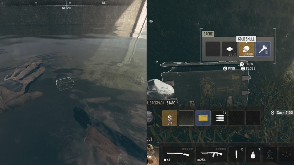 Bridge Stash Unopened and Opened in Warzone DMZ