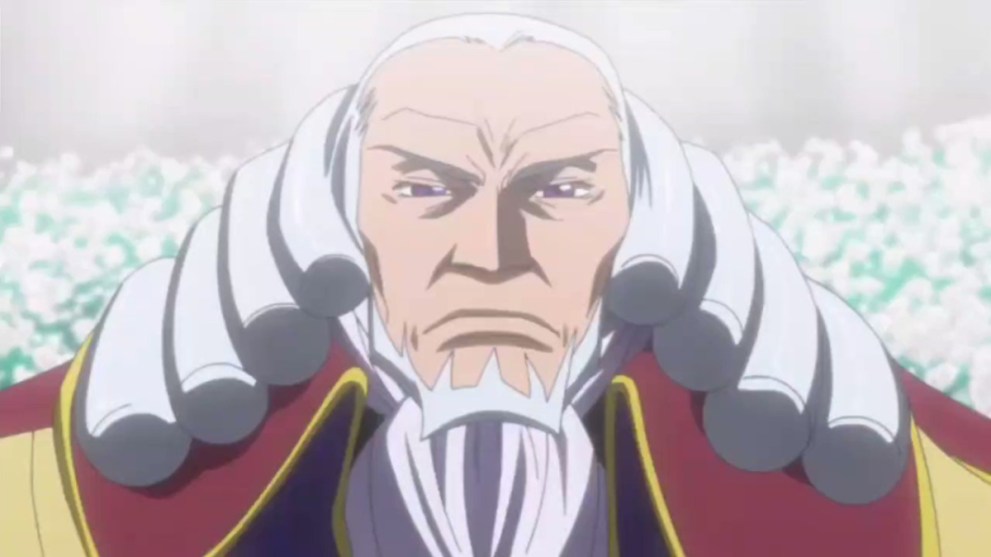 Charles Scowls During Presidential Address in Code Geass (Best Anime Villains)