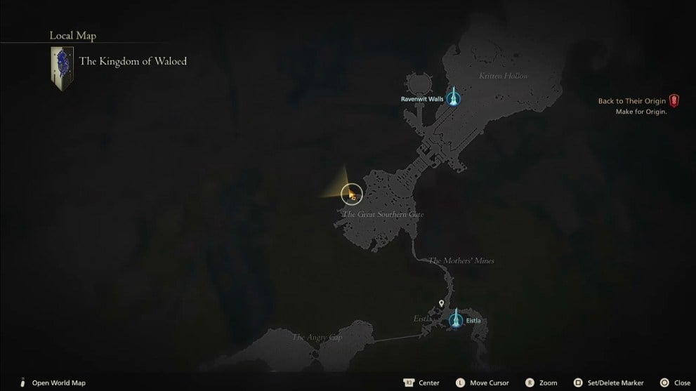 Treasure Map Location in FF16.