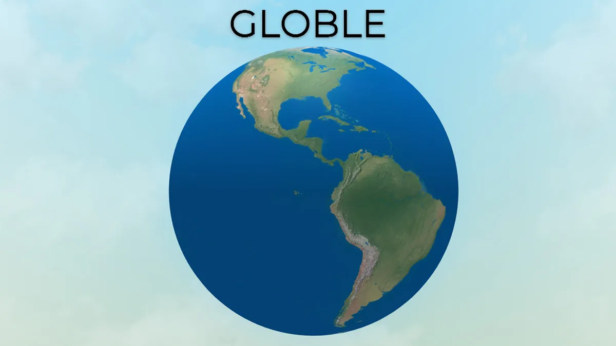 Globle Globe och logotyp