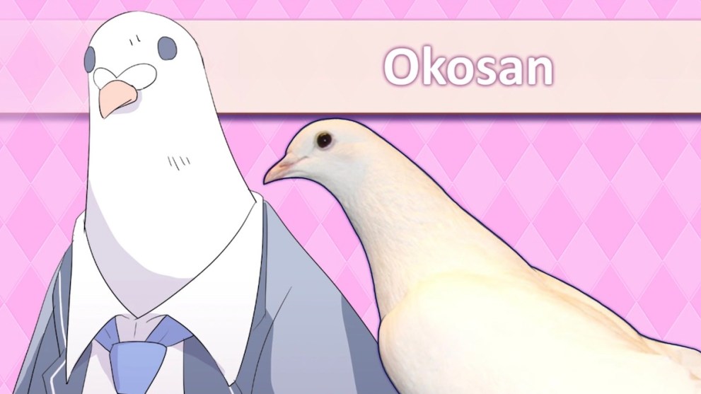 Okosan in Hatoful Boyfriend, coo.