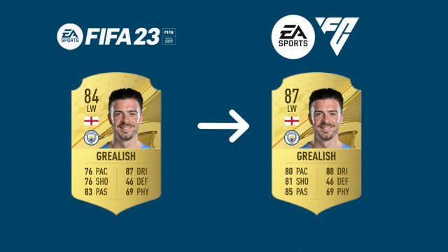 Jack Grealish in FIFA 23 with EAFC Card Concept