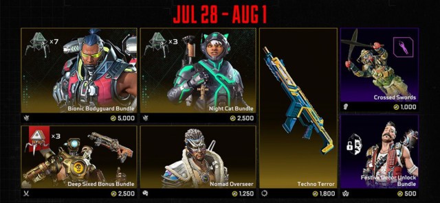Apex Legends Neon Network Skin for July 28 to August 1