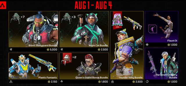 Apex Legends Neon Network Skin for August 1 to 4