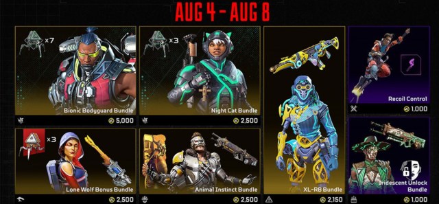 Apex Legends Neon Network Skin for August 4 to 8