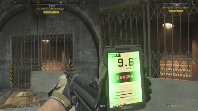 Geiger Counter and Stairwell from Exit through the Sector Alpha Mission in DMZ