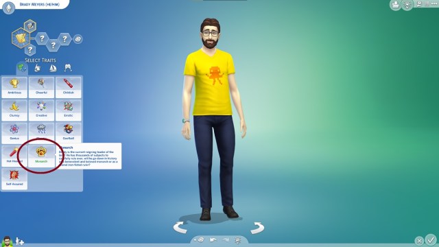 how to make yourself a monarch in sims 4 royalty mod
