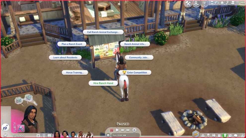 Hiring a Ranch Hand in The Sims 4
