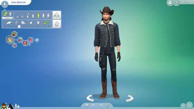 Creating John Marston in The Sims 4: Horse Ranch