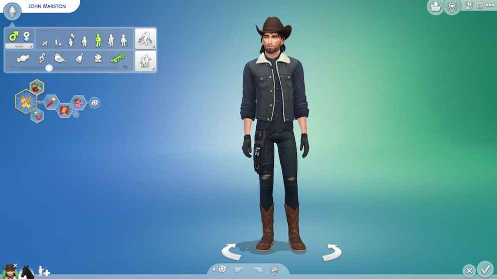 Creating John Marston in The Sims 4: Horse Ranch