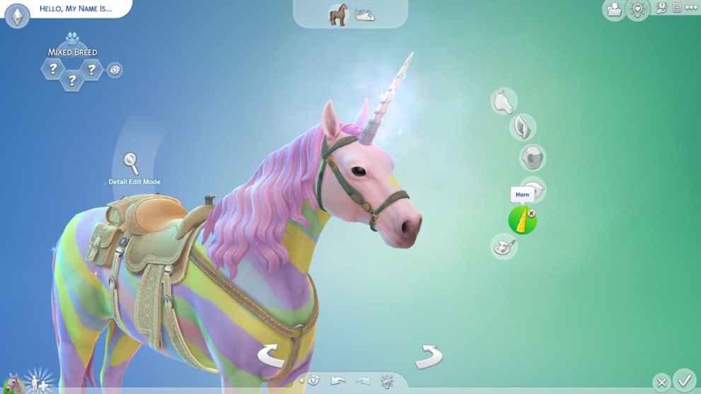Horn Accessory in The Sims 4: Horse Ranch