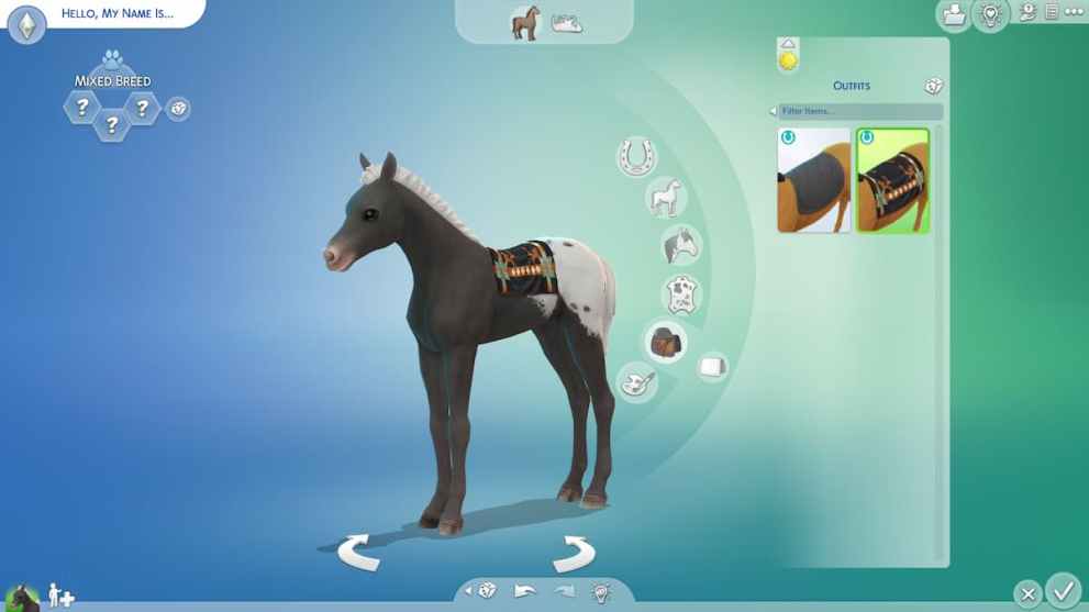 Foal CAS Items in Sims 4 Horse Ranch